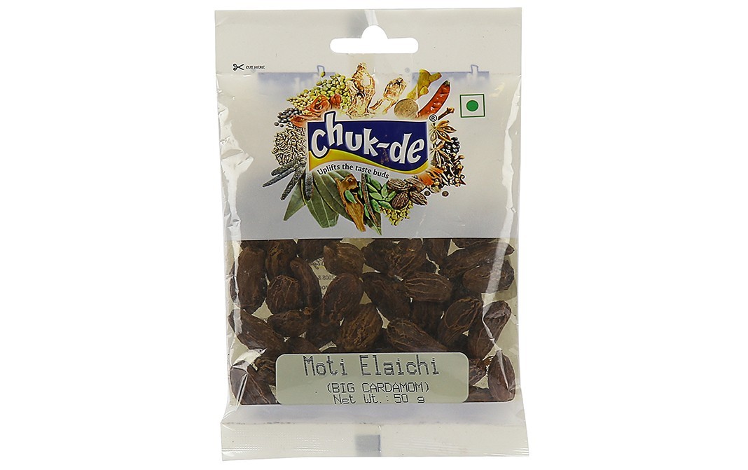 Chuk-de Moti Elaichi (Big Cardamom)   Pack  50 grams